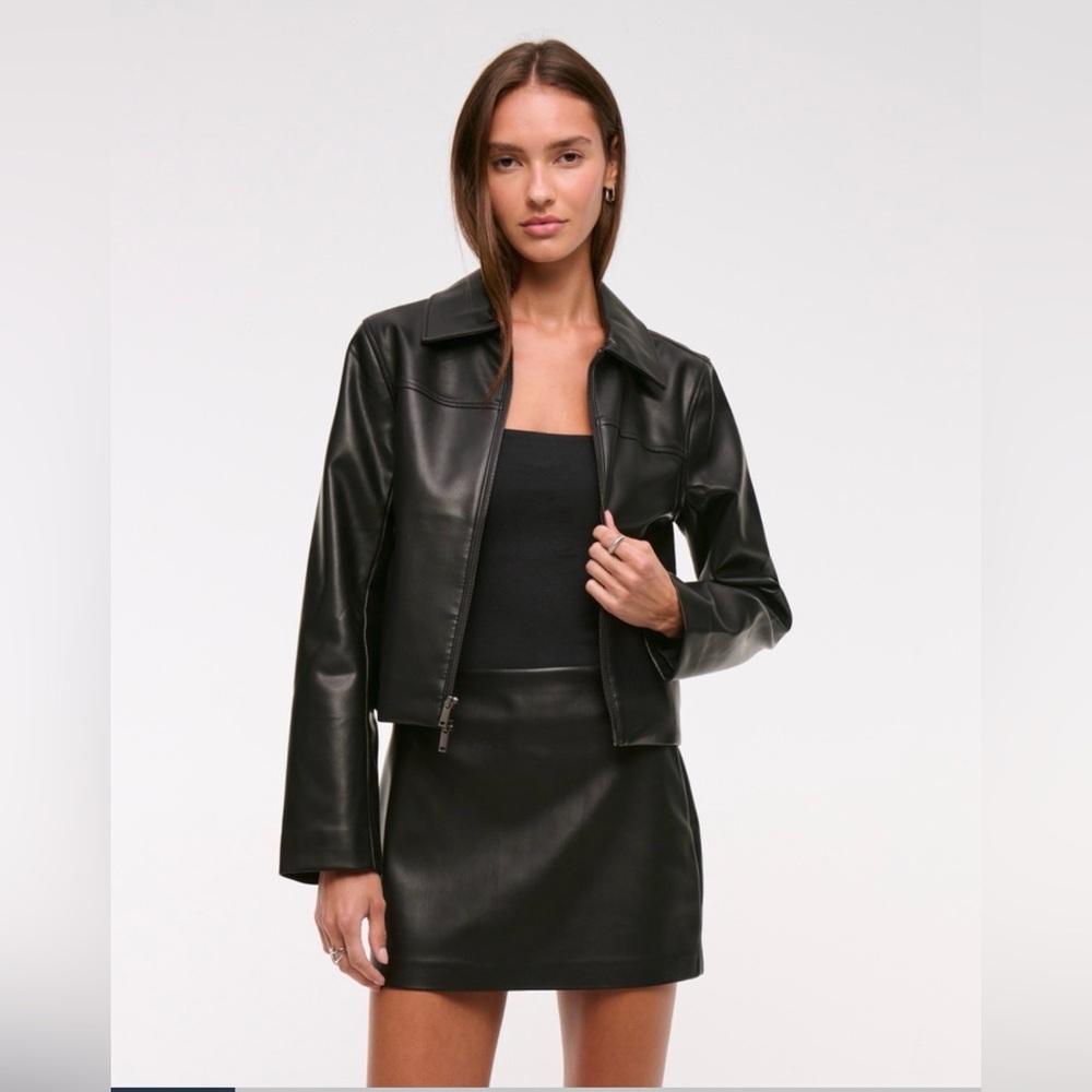 AnF Vegan Leather Skirt